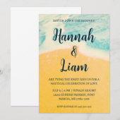 invitation de mariage nautique minimaliste (Devant / Derrière)