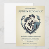 invitation de mariage nautique minimaliste (Devant / Derrière)