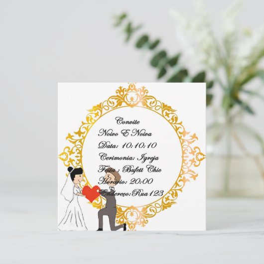 invitation de mariage noivinhos (Debout devant)