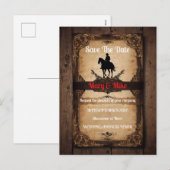 Invitation de mariage novelty sur le thème du Far (Devant / Derrière)