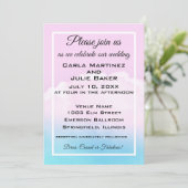 Invitation de mariage nuageuse (Debout devant)