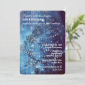 Invitation de mariage Nuit étoilée (Debout devant)