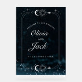 Invitation de mariage nuit étoilée céleste, Galaxi (Recto)