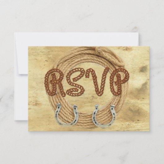 Invitation de mariage occidental avec RSVP (Devant)