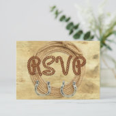 Invitation de mariage occidental avec RSVP (Debout devant)