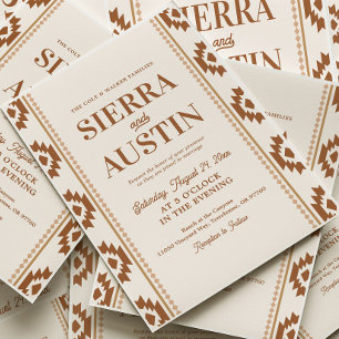 Invitation de mariage occidental moderne