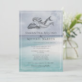 Invitation de mariage Ocean Beach (Debout devant)