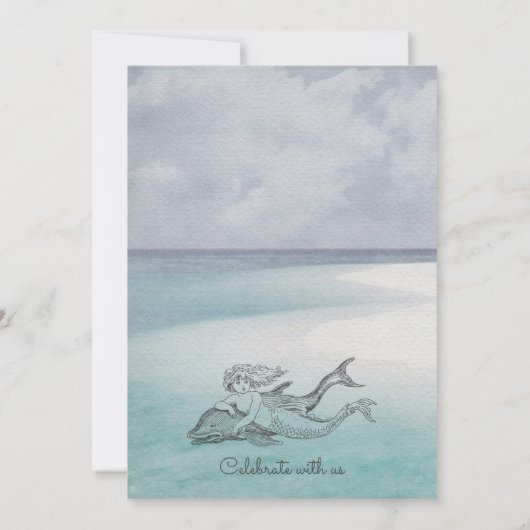 Invitation de mariage Ocean Beach (Dos)