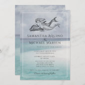 Invitation de mariage Ocean Beach (Devant / Derrière)
