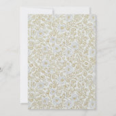 Invitation de mariage - Or classique & Branche d'o (Dos)