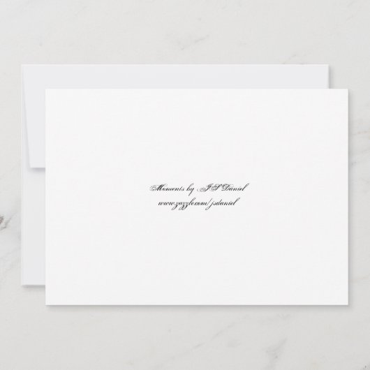 Invitation de mariage orange (Dos)