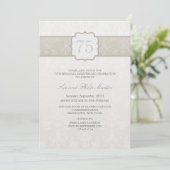 Invitation de mariage ou d'anniversaire de mariage (Debout devant)