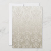Invitation de mariage ou d'anniversaire de mariage (Dos)