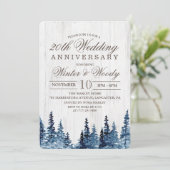 Invitation de mariage ou d'anniversaire de mariage (Debout devant)