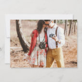 Invitation de mariage ou d'annonce de date de mari (Dos)