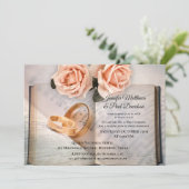 Invitation de mariage ou de fête après mariage Ros (Debout devant)