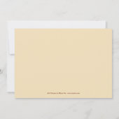 Invitation de mariage ou de soirée après-mariage a (Dos)