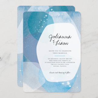Invitation de mariage Pacific Blue