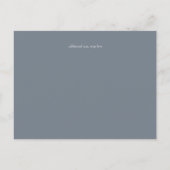 Invitation de mariage pailletée bleu roi avec effe (Dos)