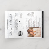 Invitation de mariage Passeport Or (Couchage intérieur)