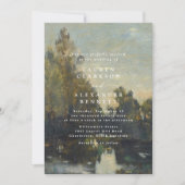 Invitation de mariage paysage d'art fin (Devant)