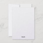 Invitation de mariage personnalisable (Dos)