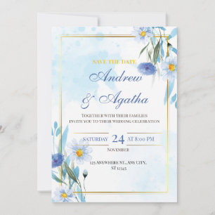 Invitation de mariage personnalisable pour sauver 