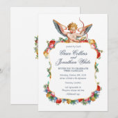 invitation de mariage personnalisé Cupidon (Devant / Derrière)
