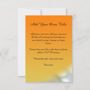 Invitation de mariage personnalisé Sun Summer Simp
