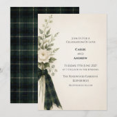 Invitation de mariage personnalisée (Devant / Derrière)