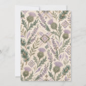 Invitation de mariage personnalisée (Dos)
