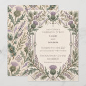 Invitation de mariage personnalisée (Devant / Derrière)