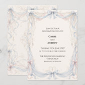 Invitation de mariage personnalisée (Devant / Derrière)