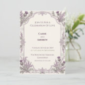 Invitation de mariage personnalisée (Debout devant)