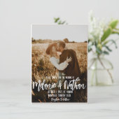 Invitation de mariage personnalisée (Debout devant)