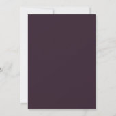 Invitation de mariage personnalisée (Dos)
