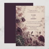 Invitation de mariage personnalisée (Devant / Derrière)
