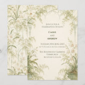 Invitation de mariage personnalisée (Devant / Derrière)
