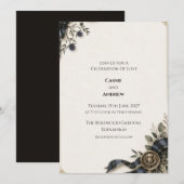 Invitation de mariage personnalisée (Devant / Derrière)
