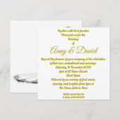 Invitation de mariage personnalisée (Devant / Derrière)