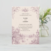 Invitation de mariage personnalisée (Debout devant)