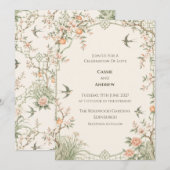 Invitation de mariage personnalisée (Devant / Derrière)