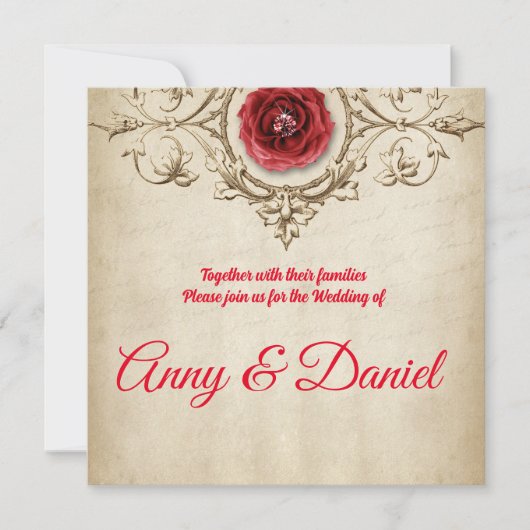 Invitation de mariage personnalisée (Devant)