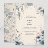 Invitation de mariage personnalisée (Devant / Derrière)
