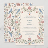 Invitation de mariage personnalisée (Devant / Derrière)
