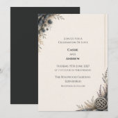 Invitation de mariage personnalisée (Devant / Derrière)