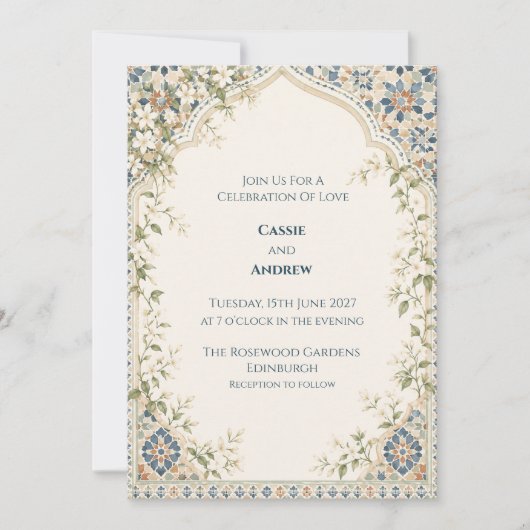 Invitation de mariage personnalisée (Devant)