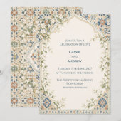 Invitation de mariage personnalisée (Devant / Derrière)