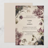 Invitation de mariage personnalisée (Devant / Derrière)