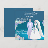 Invitation de mariage personnalisée (Devant / Derrière)